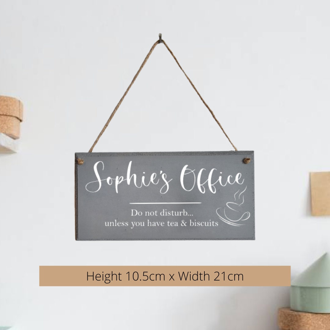 Personalised Office Sign 'name Here' Office Sign - Etsy