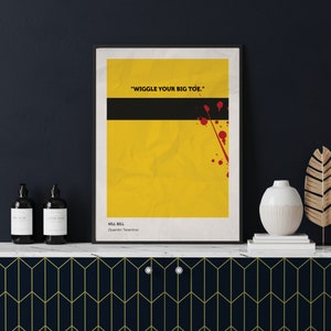 Kill Bill Quentin Tarantino Movie Print Digital Download | Kill Bill Tarantino Movie Wall Art | Kill Bill Tarantino Movie Poster A6-A2