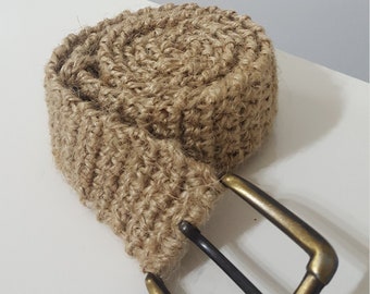 Handknitted Jute Belt | Unique Jute Belt | Handmade Jute Belt | Decorative Belt | Gift for Her | Gift for Him