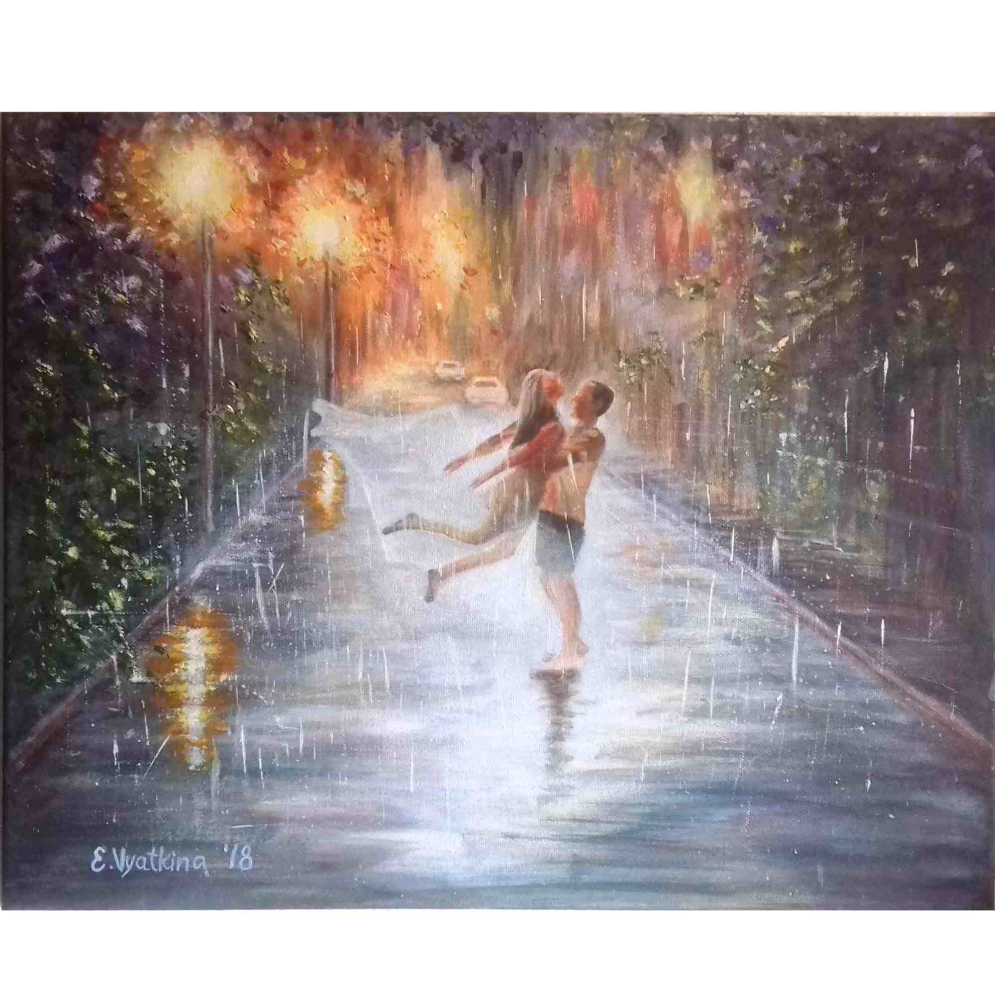 Картина беги. Прогулка под дождём. Двое под дождем. Счастье под дождем. Танцевать под дождем.