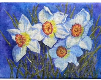 Narcissus Malerei Etsy