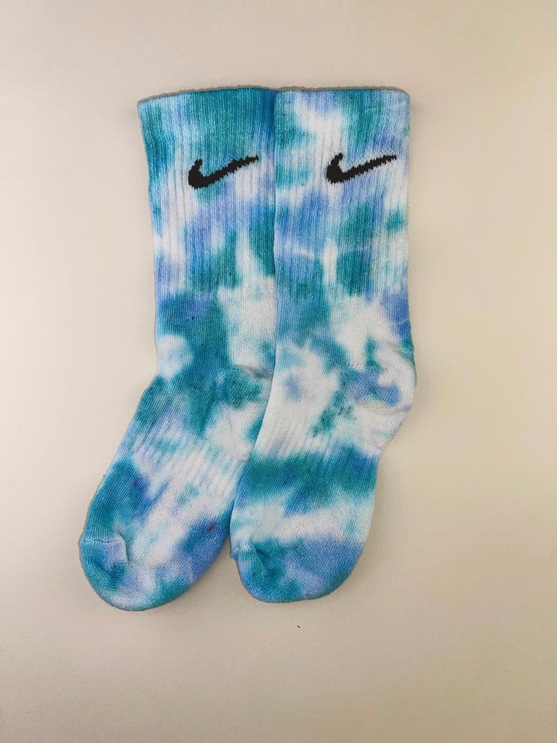 Nike Socks Tiedye, batik jeansblau-petrol