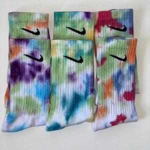 Regenbogen Batik Strümpfe Socken Tie Dye Bild 2