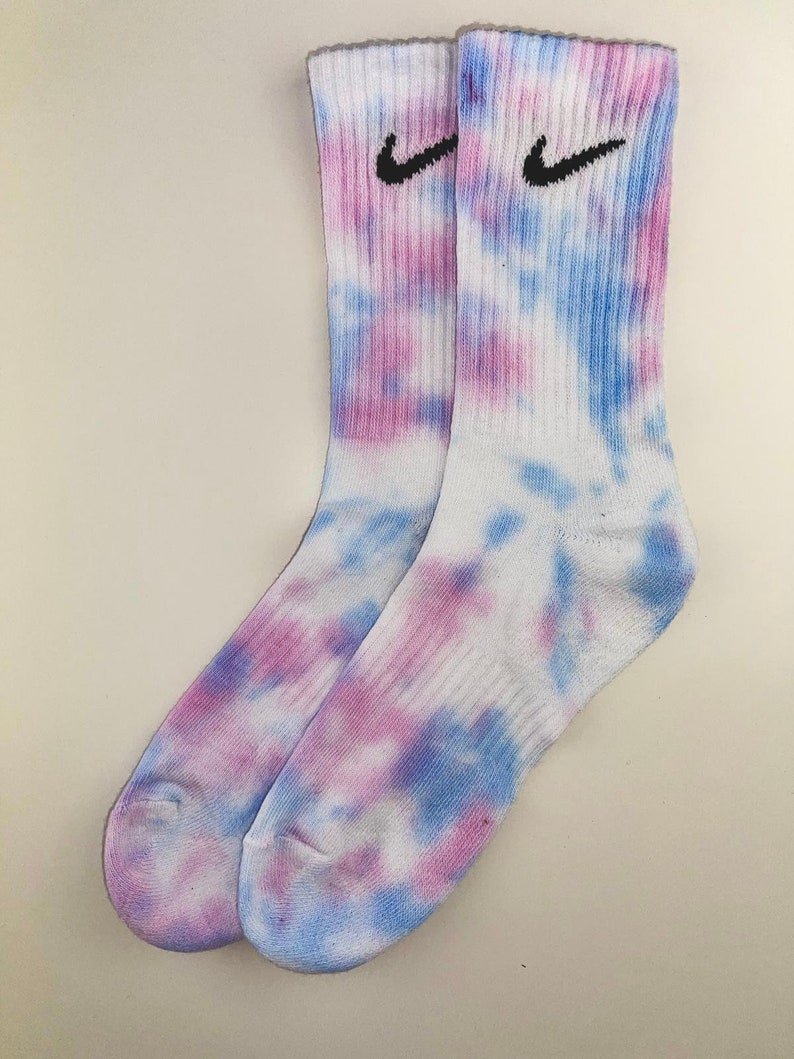 Nike Socks Tiedye, batik jeansblau-hellrosa
