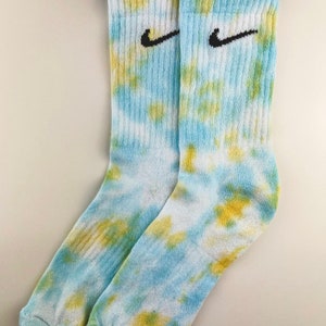 Nike Socken Tiedye , batik hellblau-gelb