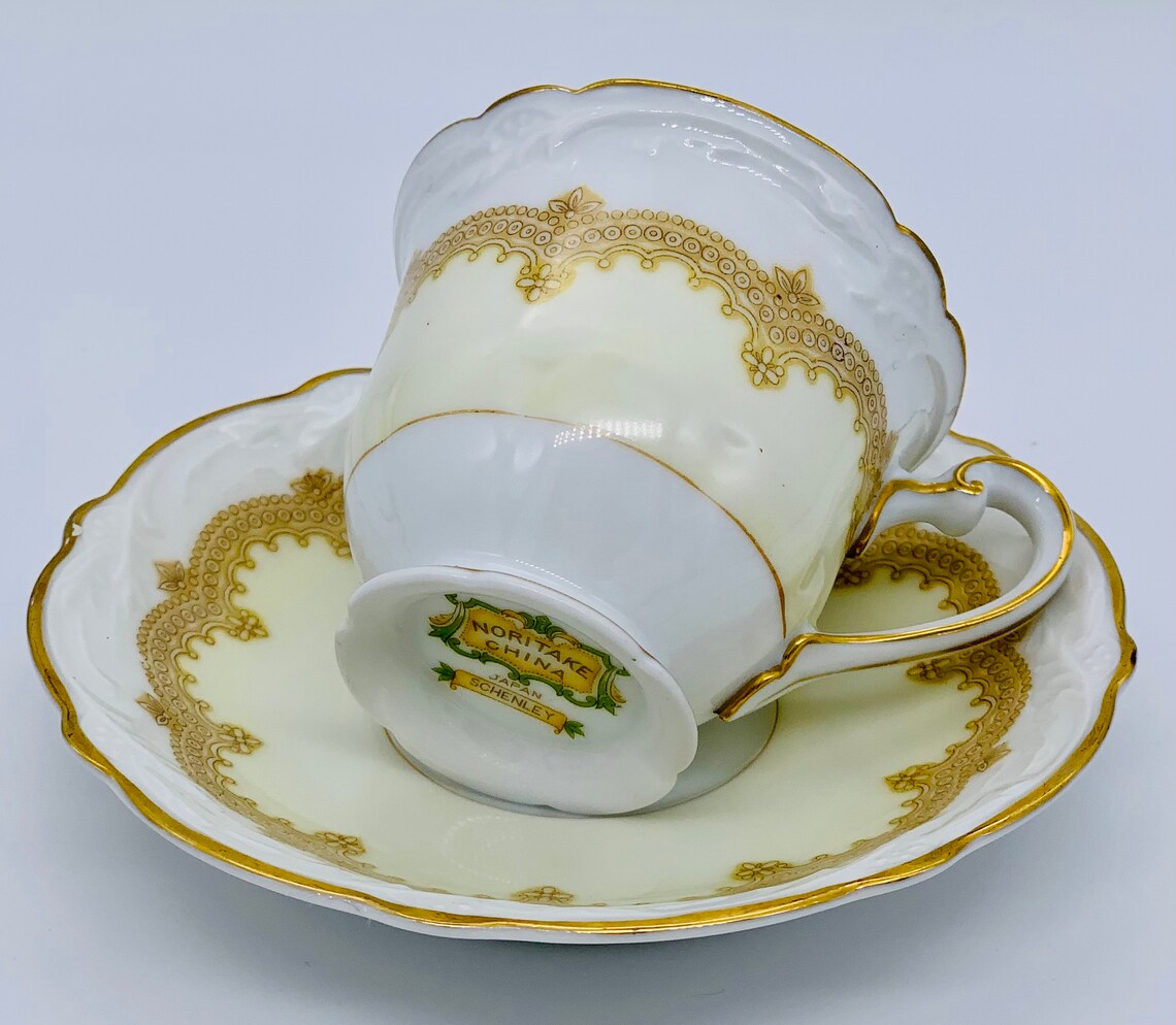 Vintage Noritake Espresso Cup and Saucer Set Etsy