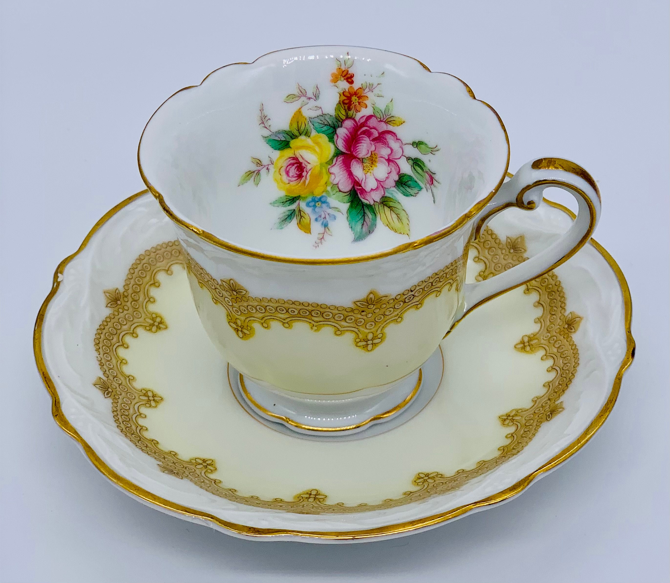 Vintage Noritake Espresso Cup and Saucer Set Etsy