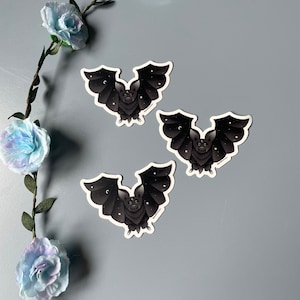 Autocollant de chauve-souris, autocollant effrayant, autocollant de sorcière, autocollant imperméable à l’eau, cadeau pour ami, autocollant pour ordinateur portable, autocollant pour téléphone, autocollant pour journal