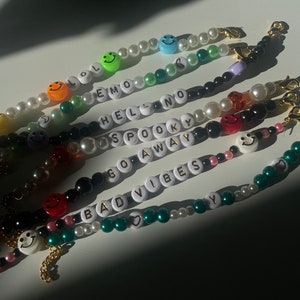 PULSERA PERSONALIZADA || pulsera colorida, pulsera divertida, pulsera de letras, regalo para amigo, regalo para él, regalo para ella