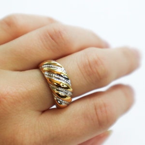 Enamel Stripe Ring - Etsy