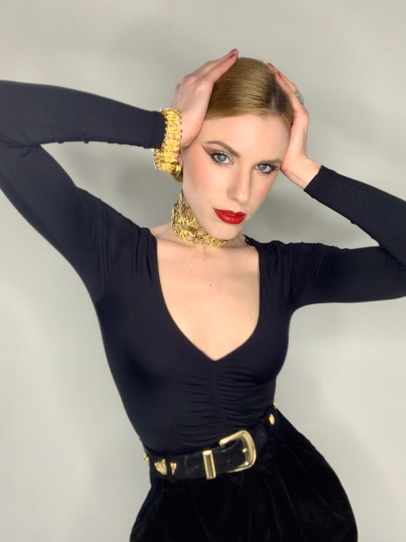 Beautiful Vintage Escada Belt 80s Escada Velvet Heart Belt - Lucky Vintage main image 4