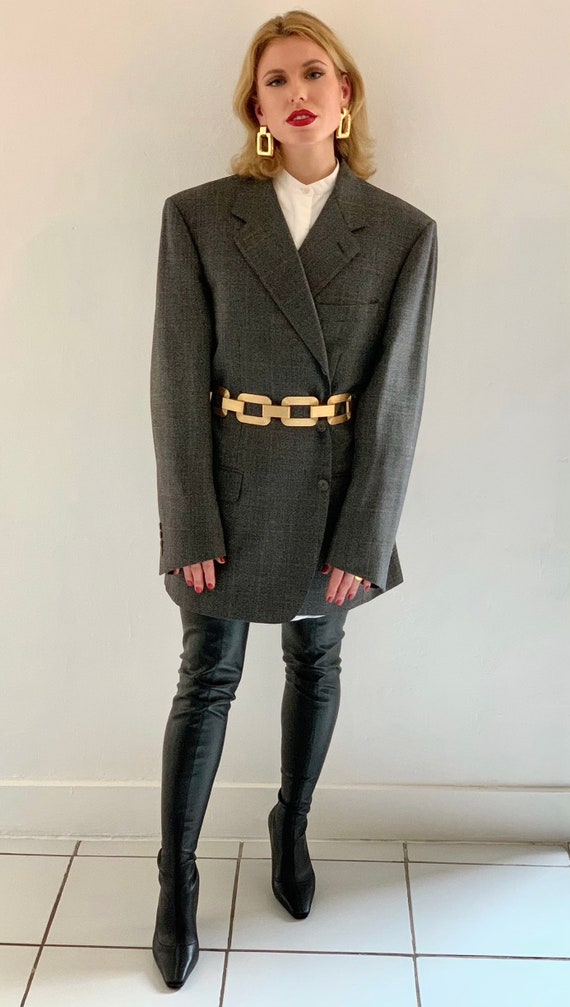 Oversized Lanvin Vintage 70s Wool Blazer - image 2