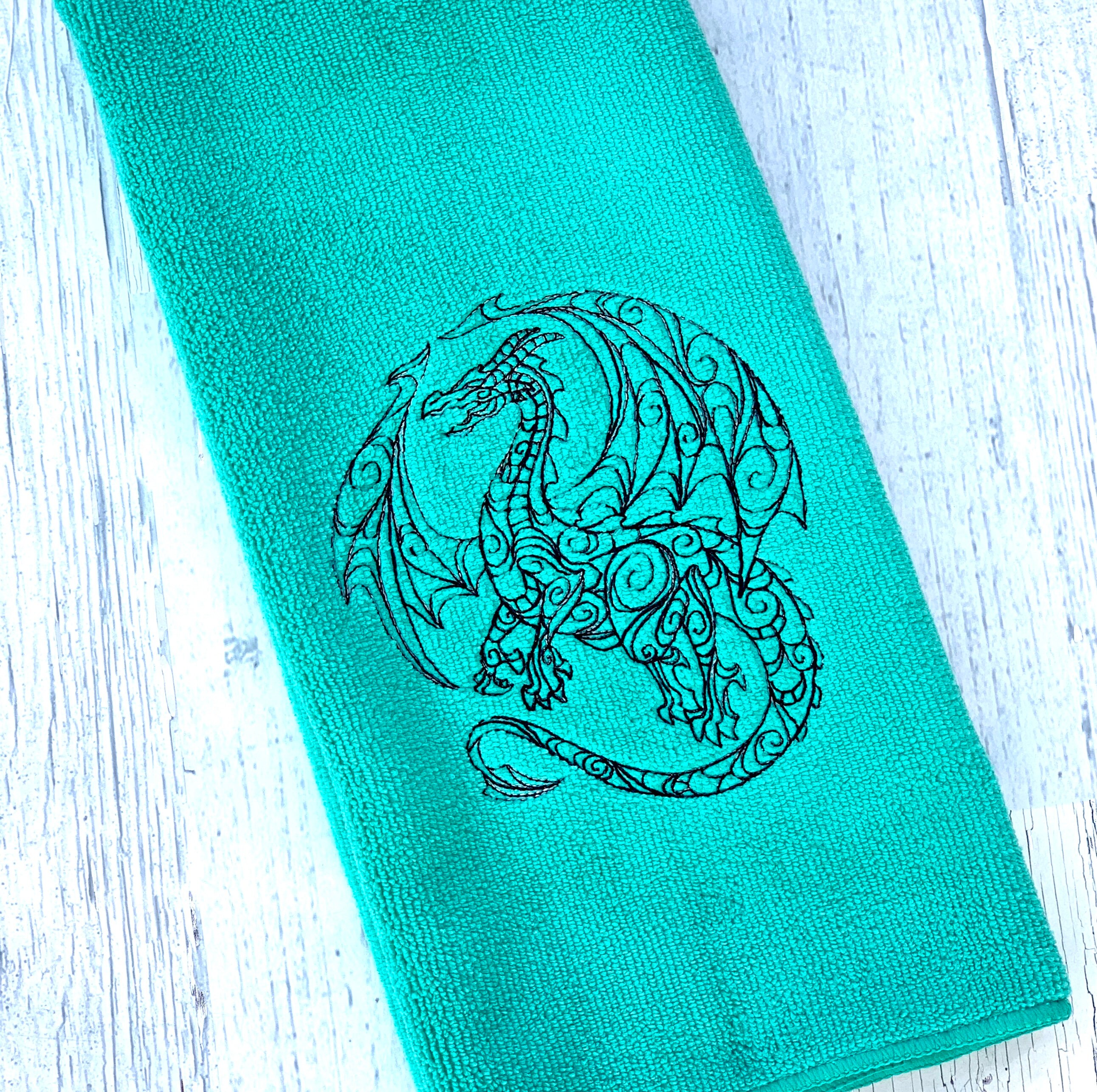 Dragon machine embroidery design Etsy