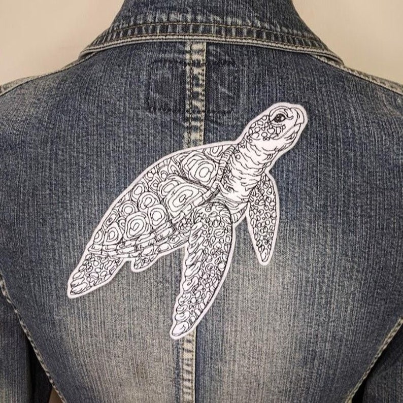 Turtle Machine Embroidery Design Reptiles Etsy