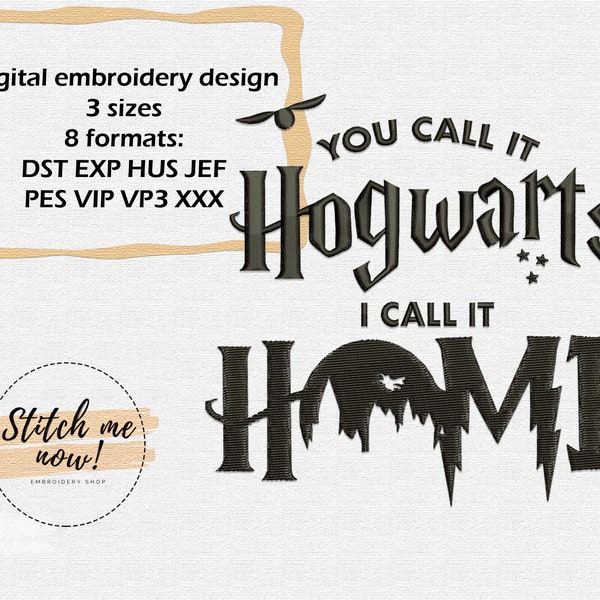 Home machine embroidery design