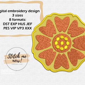 Diseño de bordado de máquina White Lotus Pai Sho