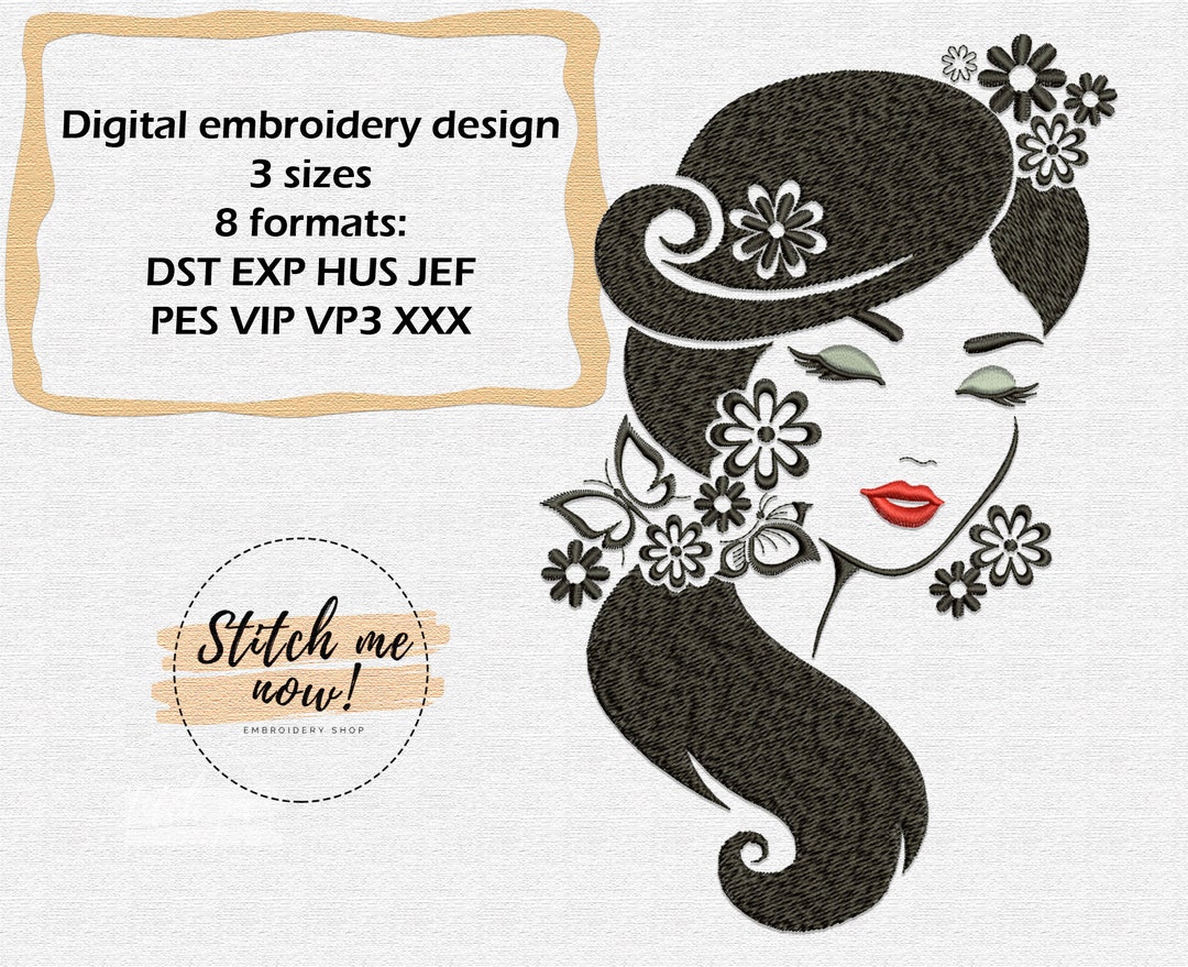 Amazing Girl Machine Embroidery Design - Etsy