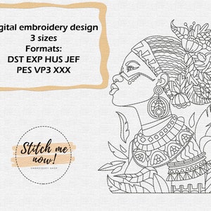 Tribal machine embroidery design