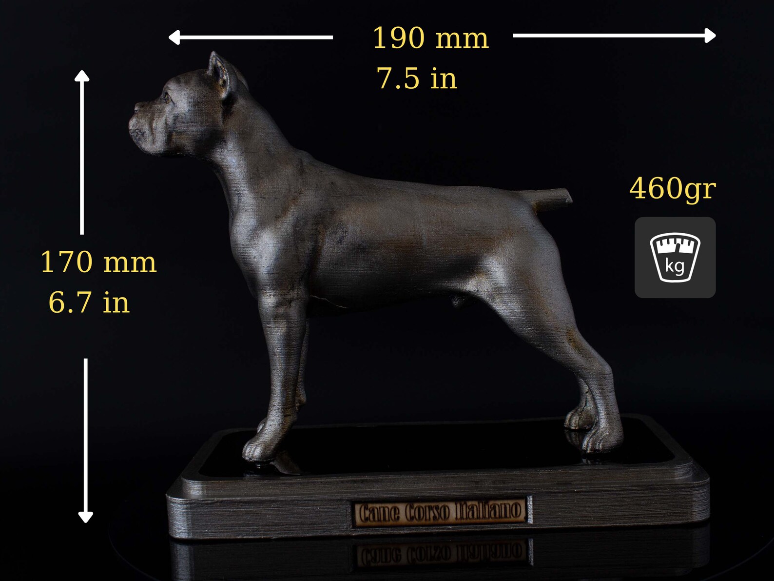 Personalized Cane Corso Casting Statue Italian Mastiff Etsy