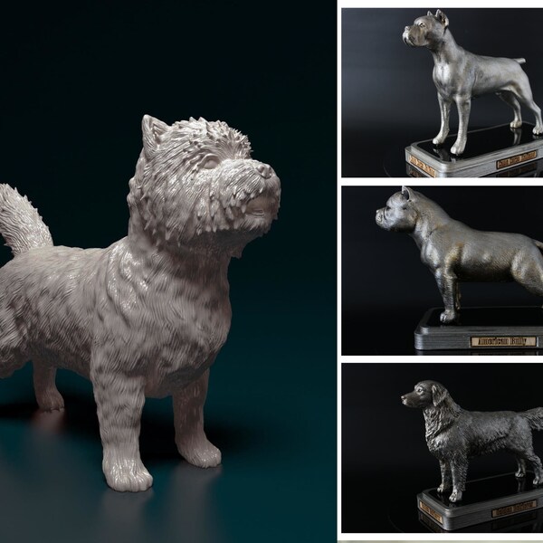 Cairn Terrier Statue Etsy
