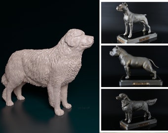 Personalized Pyrenean-mountain Dog Statue