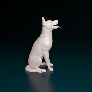 Figurine Malinois Art Dog FR - Buste Miniature Chien En Résine, édition Limitée, Pologne