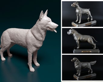 Statue de chien loup tchécoslovaque personnalisée