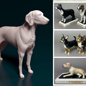 Benutzerdefinierte Spitz Hund Statue auf Basis-Personalisierte ...