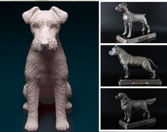 Personalized Wire Fox Terrier Dog Statue
