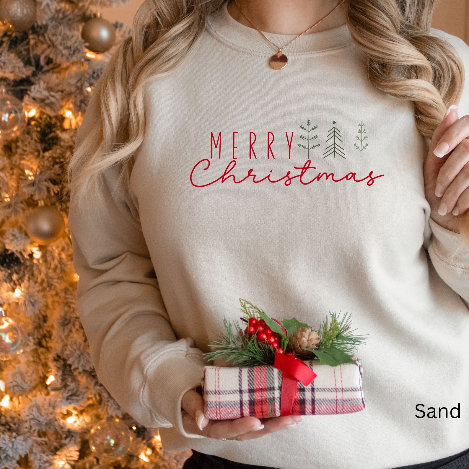 Humorous Christmas Sweater Ugly Design Relaxed Fit Round