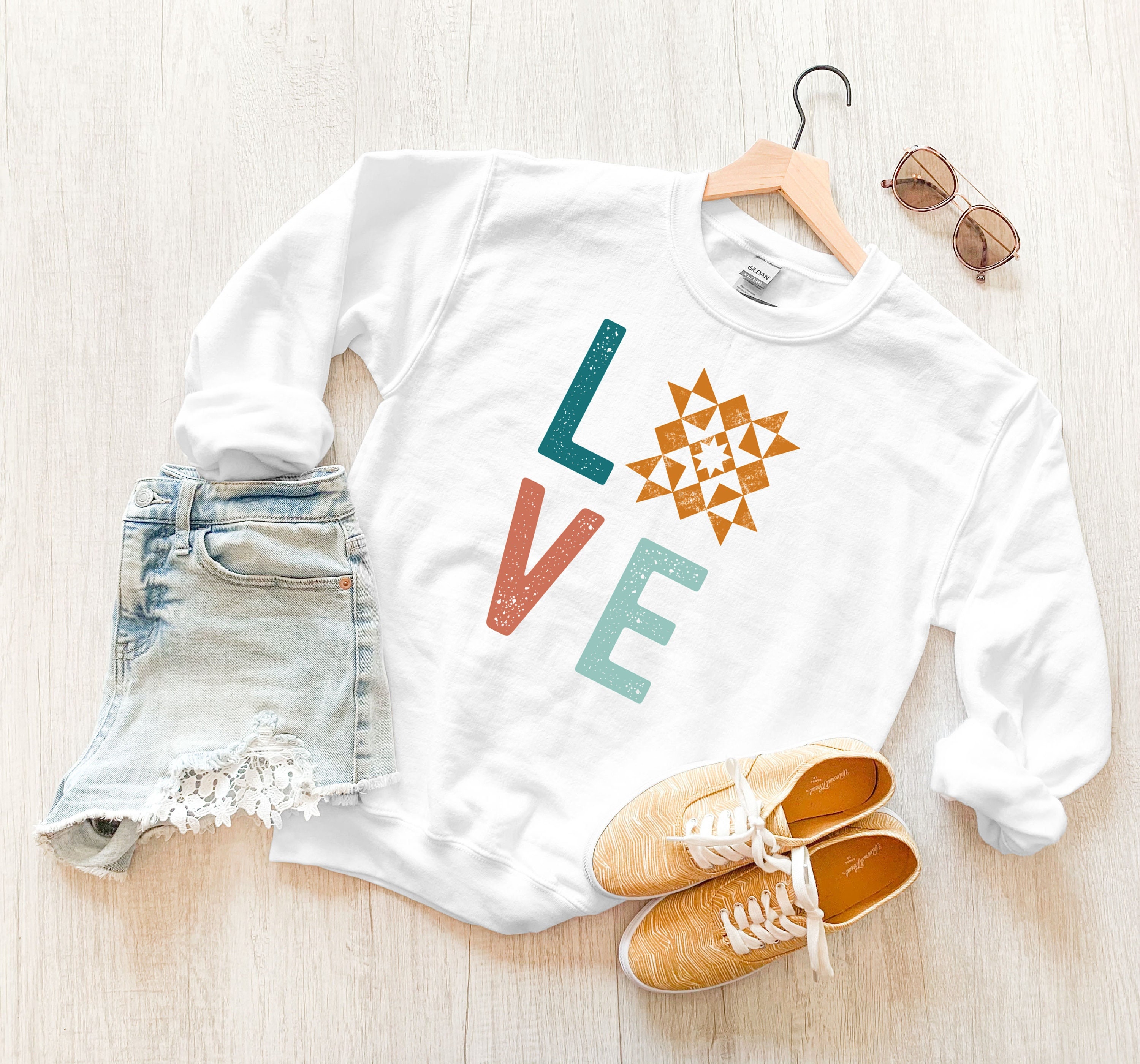 Quilt Block Star Sweatshirt Quilting Shirt for Women Gift - Etsy