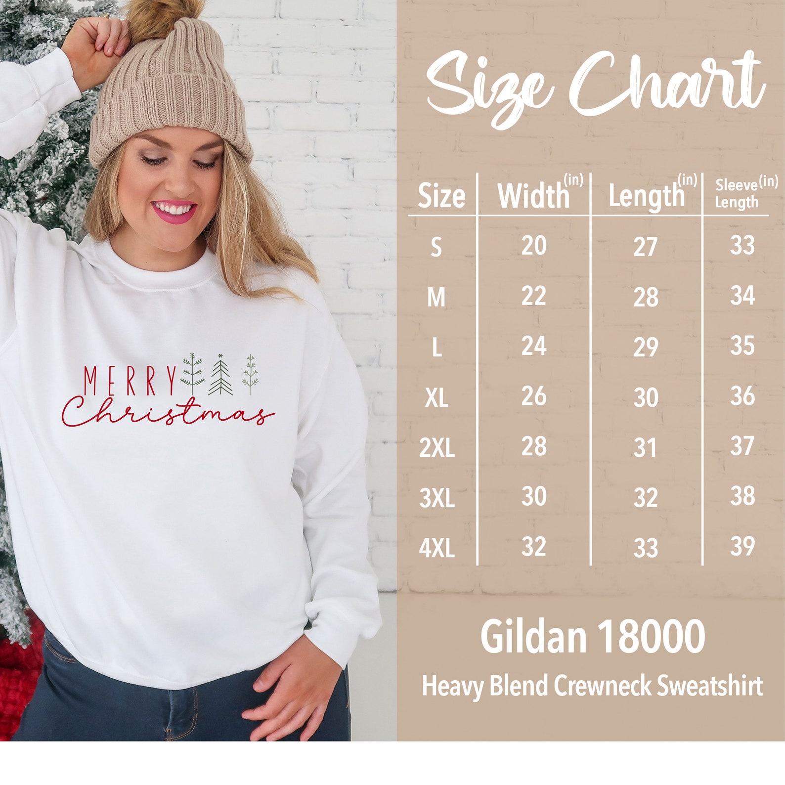 Classic Christmas Sweatshirt for Women, Merry Christmas Sweater ...