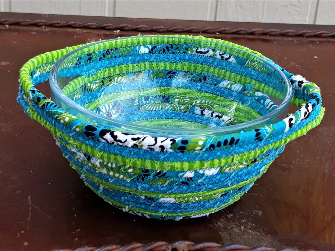 Serveware Basket With 6 Glass Bowl Insert & Integrated Etsy