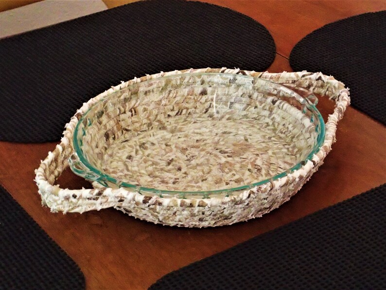 9.5 Deep Dish Pie Plate Carrier & Server Basket With Etsy