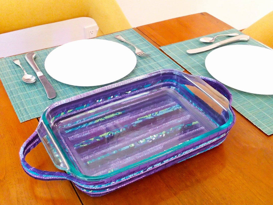 9x13 Baking Dish Carrier With Cork Base, Casserole Caddy Basket, Baking