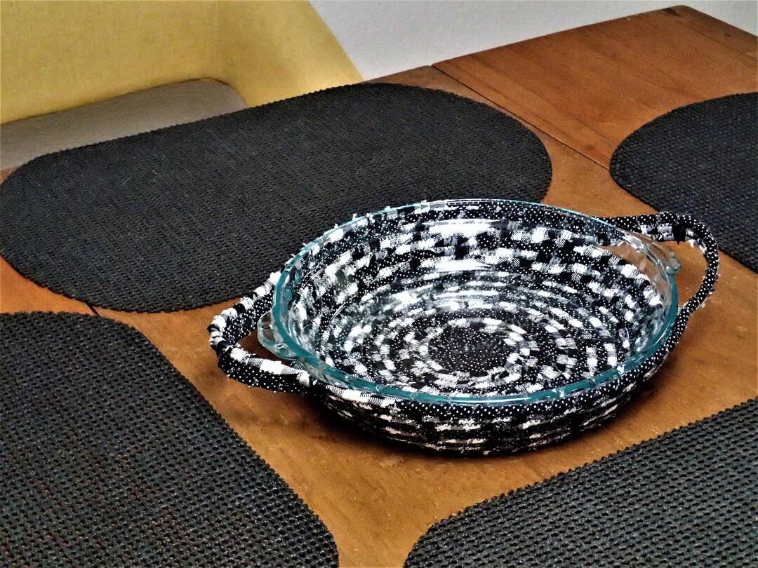 9.5 Deep Dish Pie Plate Carrier & Server Bakeware Basket Etsy