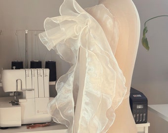 Patrón de costura en PDF para mangas con volantes vaporosos XXS-3XL / EE. UU. 0-20