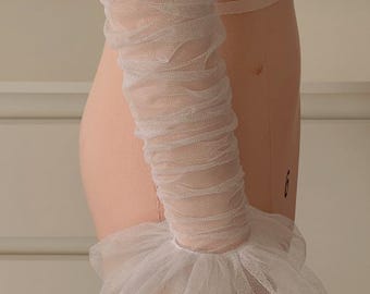 Patrón de costura en PDF para manga fruncida desmontable con puño con volante, tallas XXS - 3XL / Manga de novia desmontable