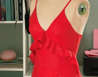 Nightgown pattern with Frill under the bust | PDF Sewing Pattern | XXS-3XL |US 0-20