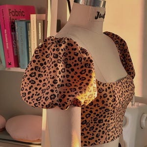 Square neck Top with Puff Sleeve PDF Sewing Pattern XXS-3XL |US 0-20