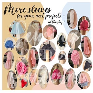 Short Puff Sleeve | PDF Sewing Pattern S-5XL | US 4-30 Princess Sleeve image 13