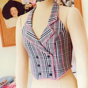 Double-breasted hemd met kraag, laat de achterkant diep vrij | Haltertop zomer|PDF naaipatroon XXS-3XL | VS 0-20