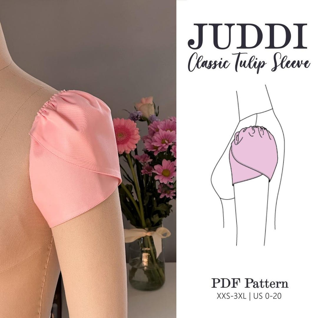 Tulip Sleeve Sewing Pattern (PDF) | Classic Petal Design, XXS-3XL - Etsy