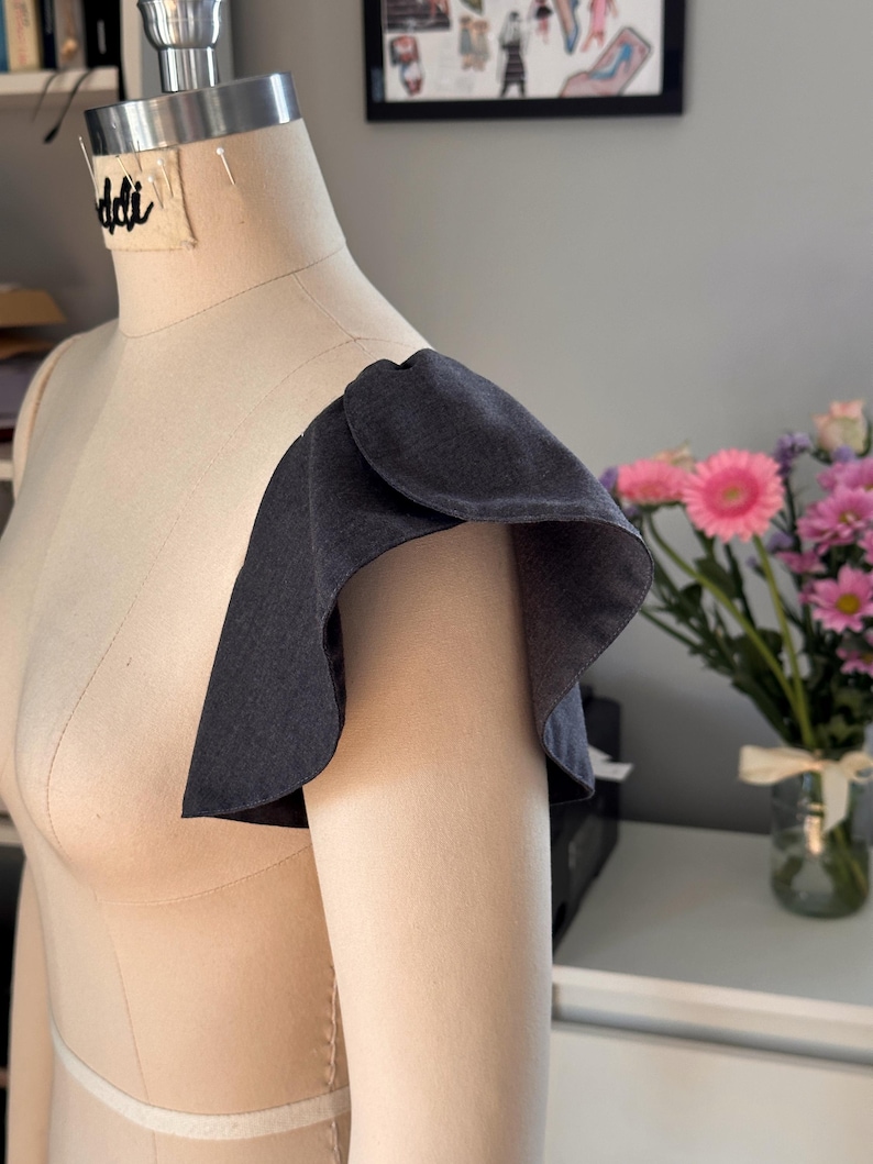 Tulip Sleeve Sewing Pattern | Flared Flutter Sleeves (PDF Pattern, XXS ...