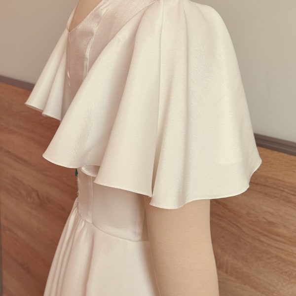 Butterfly Sleeve Flare Dress Sewing Pattern (PDF) US 4-30