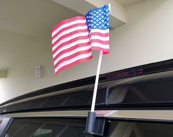 Supporto per mini bandiera per auto, supporto per mini bandiera per auto, supporto per mini bandiera, mini bandiera nazionale per auto | 2 pezzi inclusi
