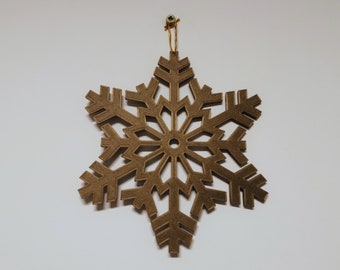 Decorazione natalizia a forma di fiocco di neve, ornamento natalizio a forma di fiocco di neve, regalo di Natale unico, decorazione natalizia da parete e da albero