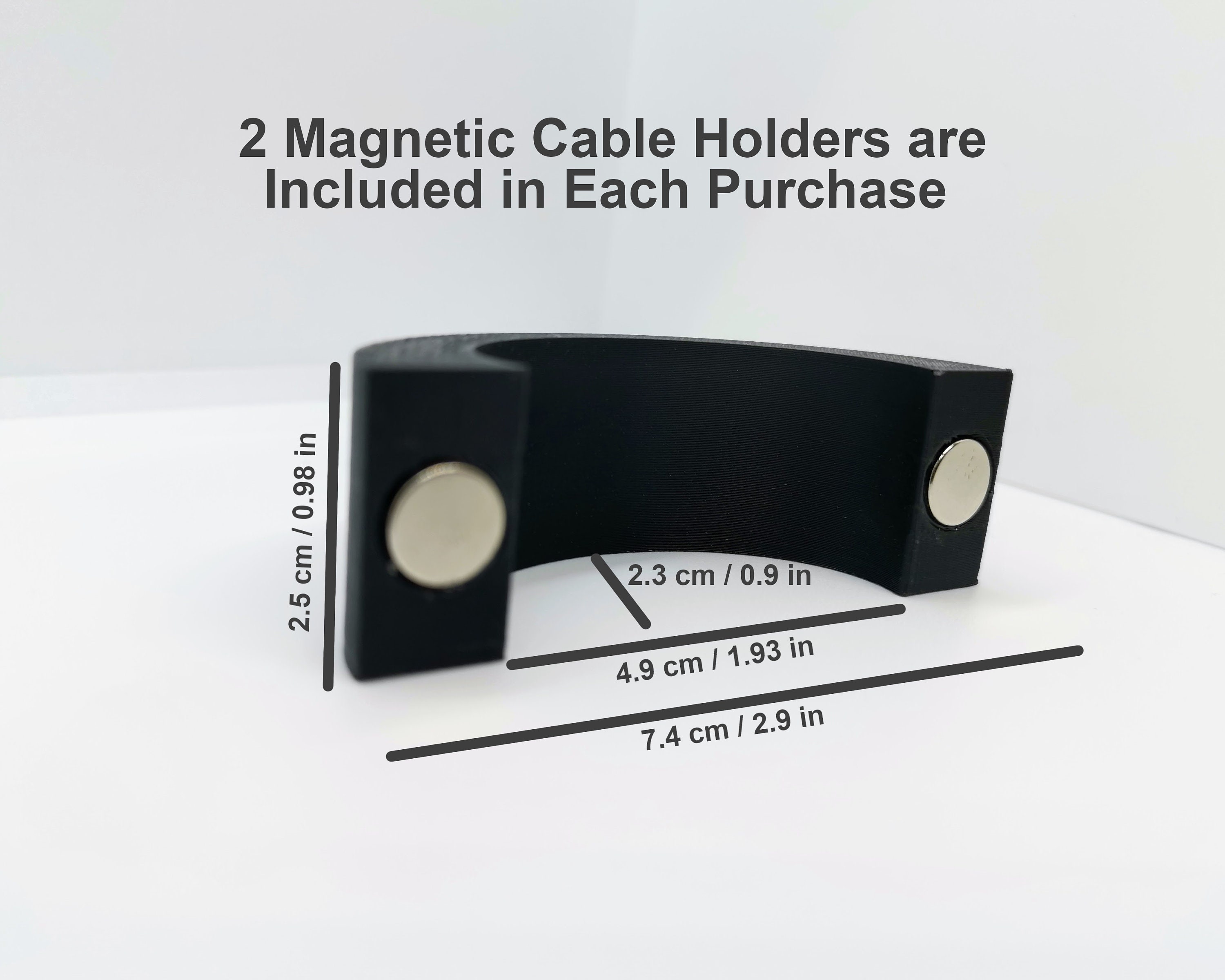 Magnetic Cable Management (pack of 2), Under Desk Cable Management With ...