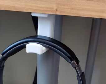 Supporto per cuffie Ikea Linnmon, Supporto per cuffie Ikea Adils, Gancio per cuffie da scrivania, Supporto per cuffie per scrivania, Supporto per cuffie sotto la scrivania
