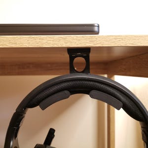 Soporte para auriculares debajo del escritorio, soporte para auriculares de oficina de escritorio, escritorio para colgar auriculares, soporte para auriculares para escritorio, soporte para auriculares debajo del escritorio